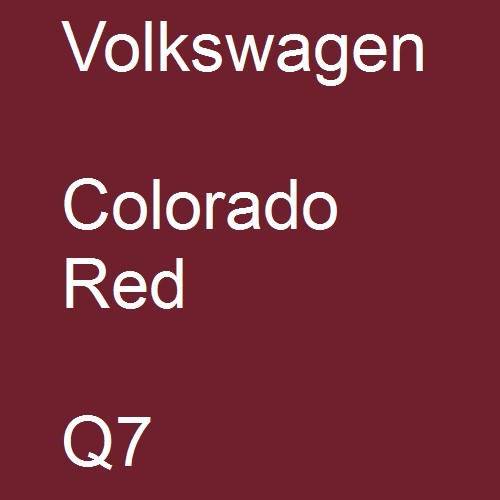 Volkswagen, Colorado Red, Q7.